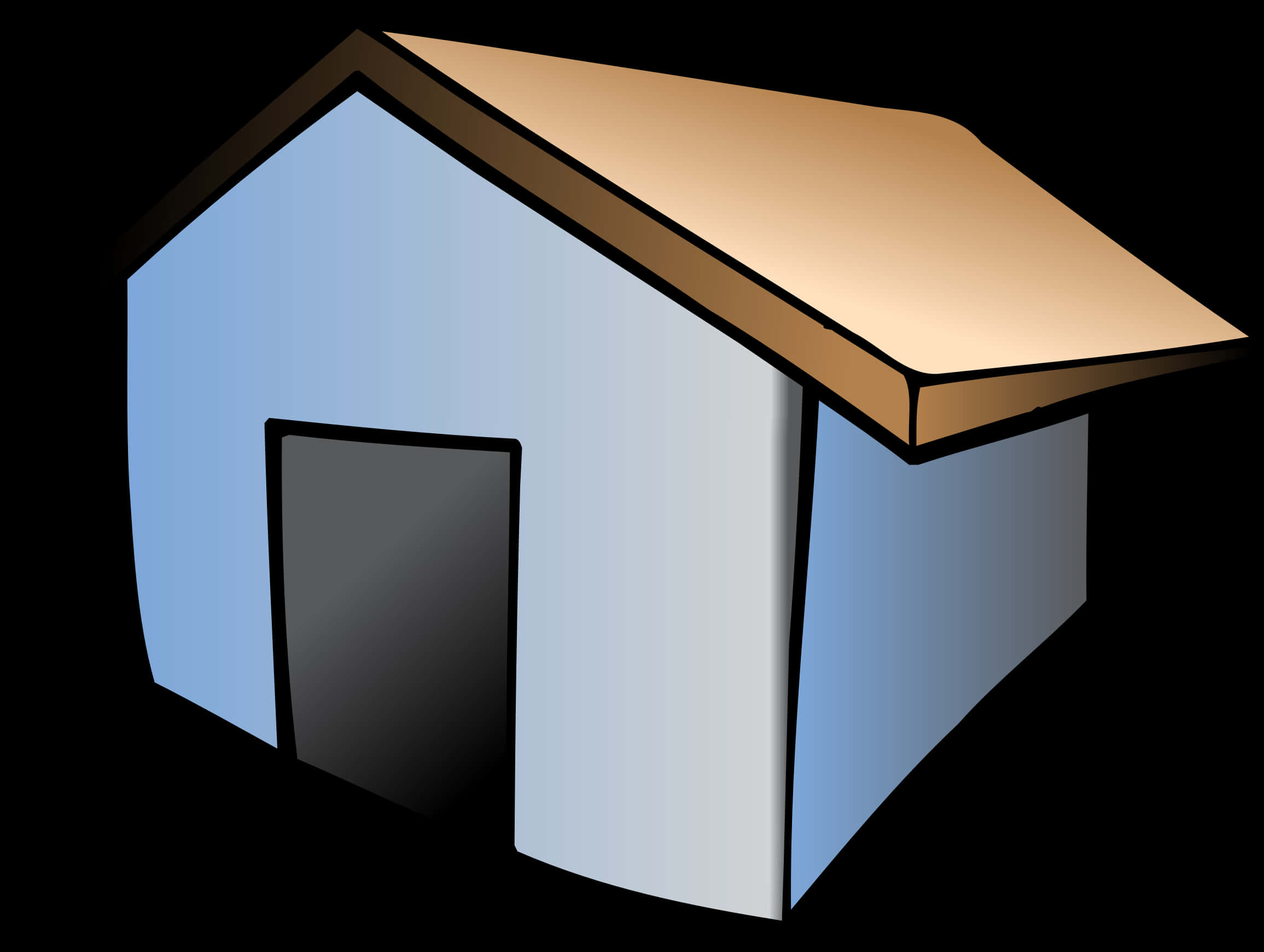 Simplified Home Icon Graphic PNG