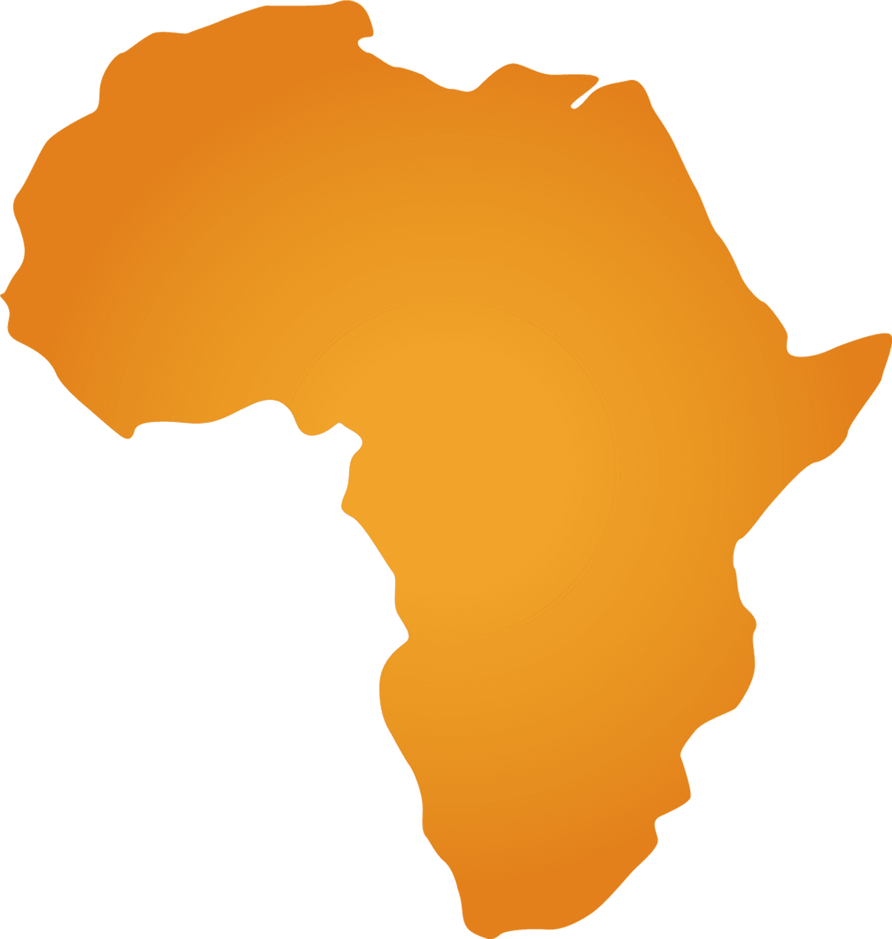 Simplified Mapof Africa Contour PNG