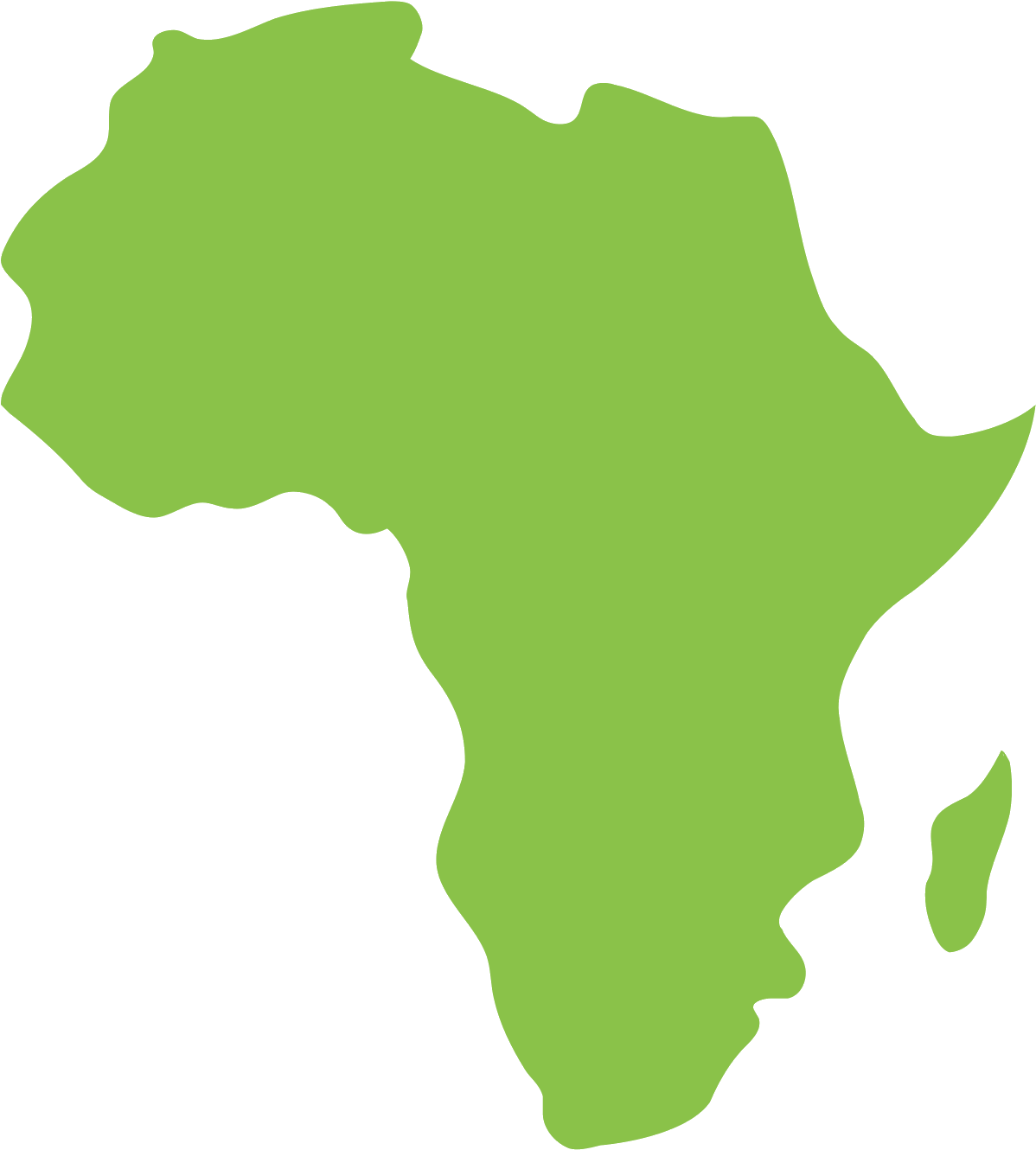 Simplified Mapof Africa PNG