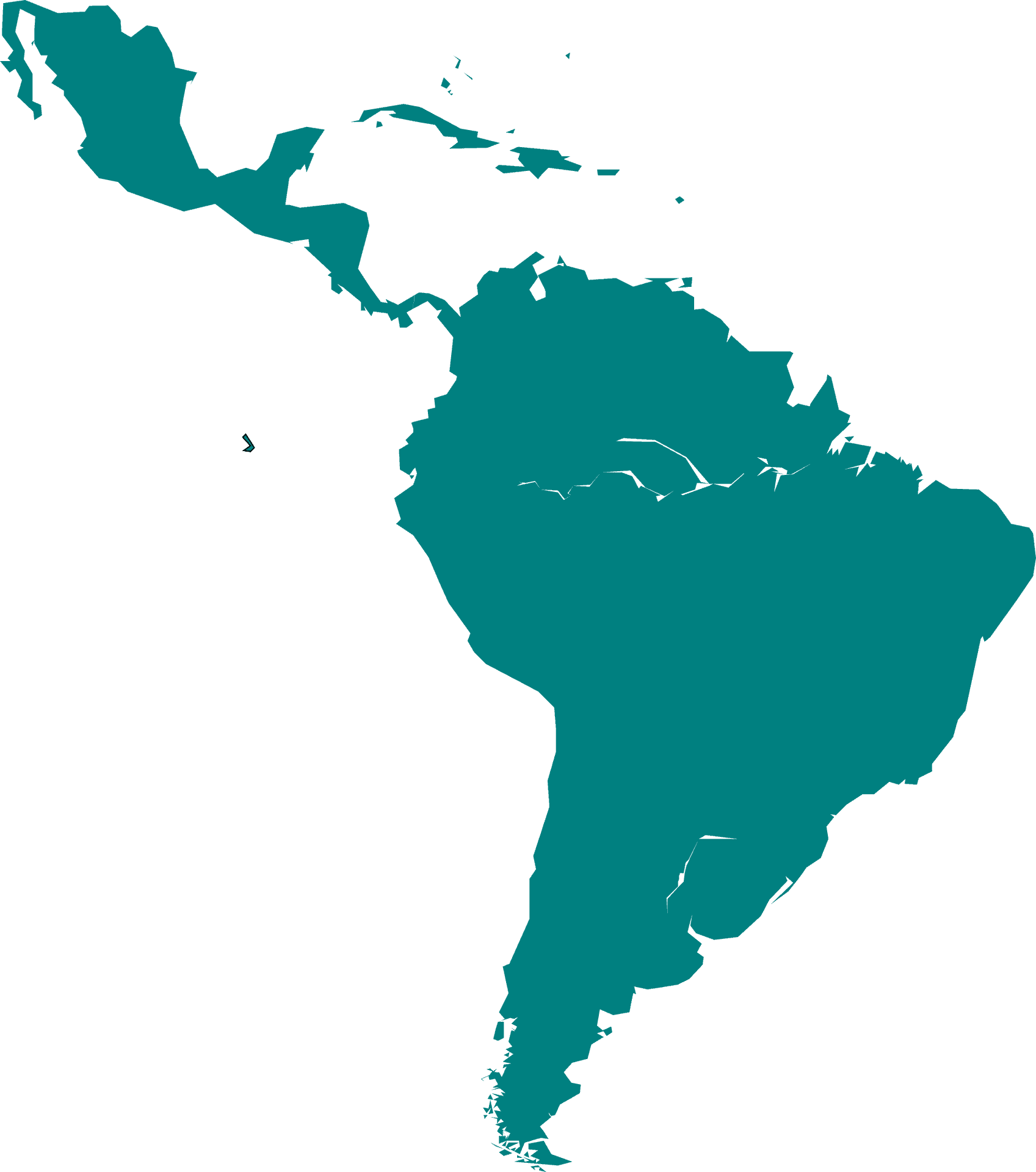 Simplified Mapof South America PNG