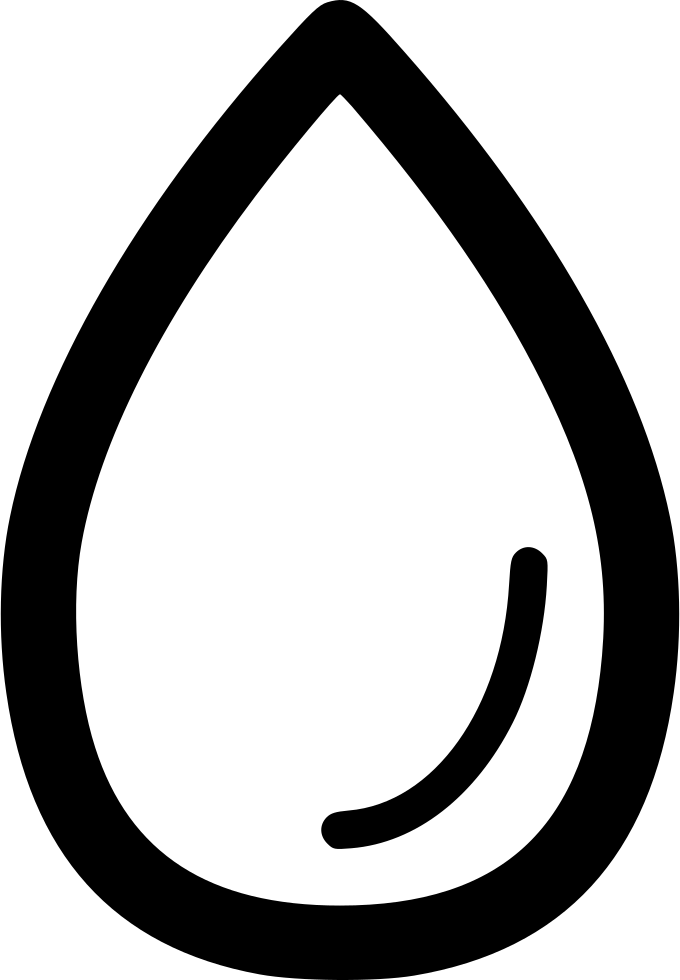Simplified Oil Drop Icon PNG