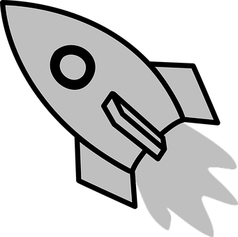 Simplified Rocket Icon PNG