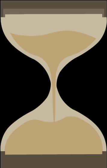 Simplified Sand Timer Graphic PNG