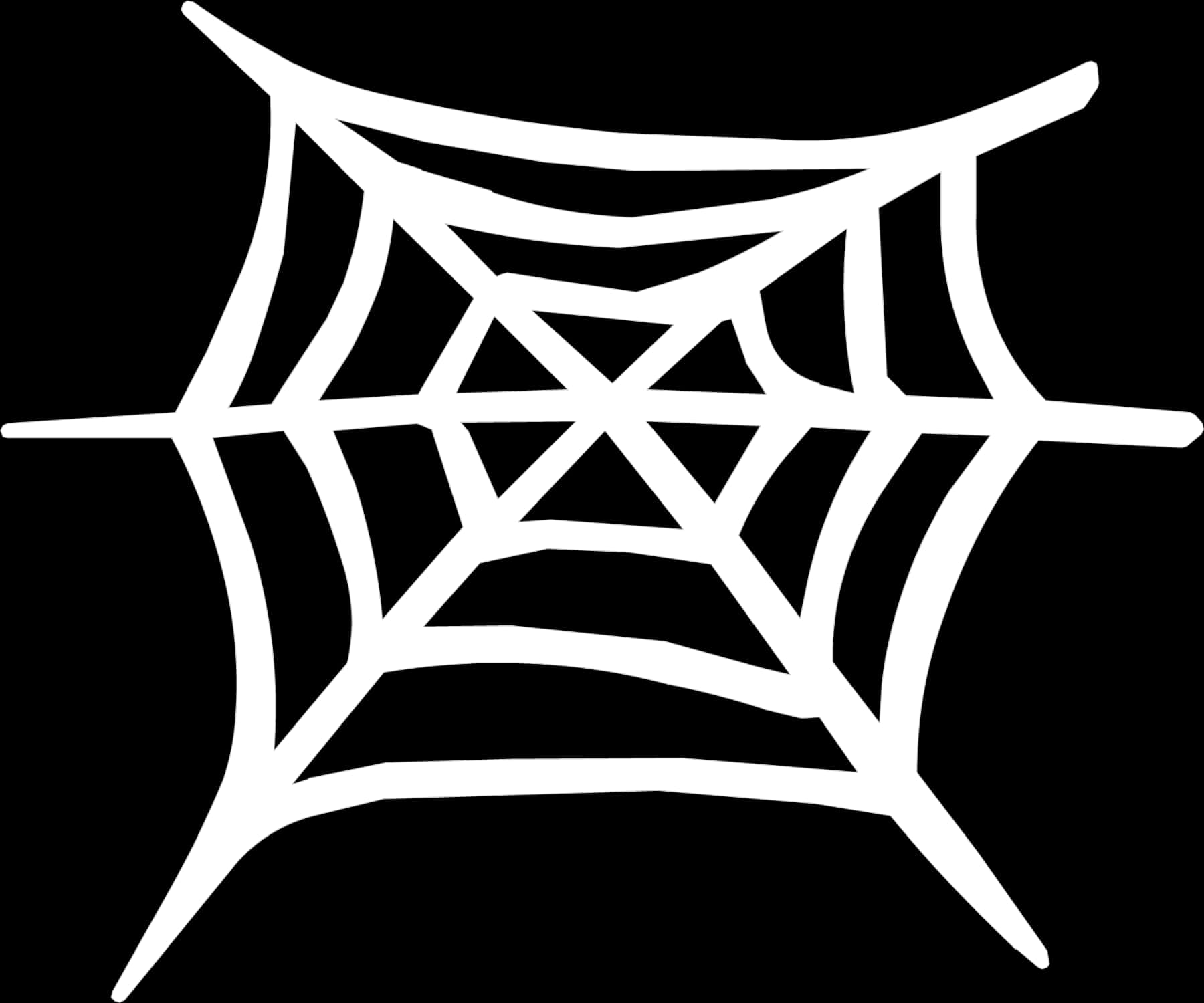 Simplified Spider Web Graphic PNG
