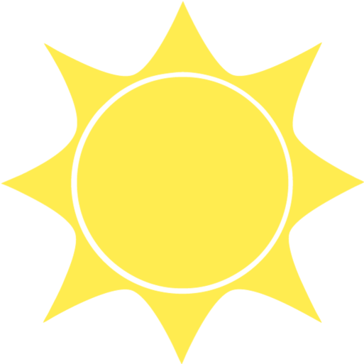 Download Simplified Sun Graphic Illustration | Wallpapers.com