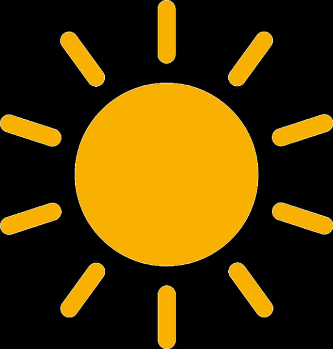 Simplified Sun Icon PNG