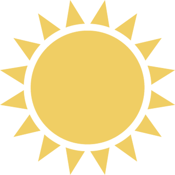 Simplified Sun Icon PNG