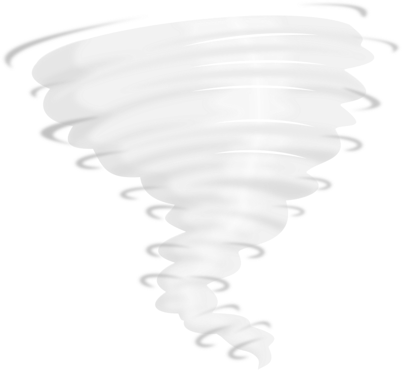 Simplified Tornado Illustration PNG