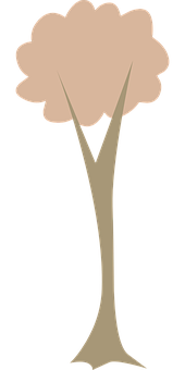 Simplified Tree Graphic PNG