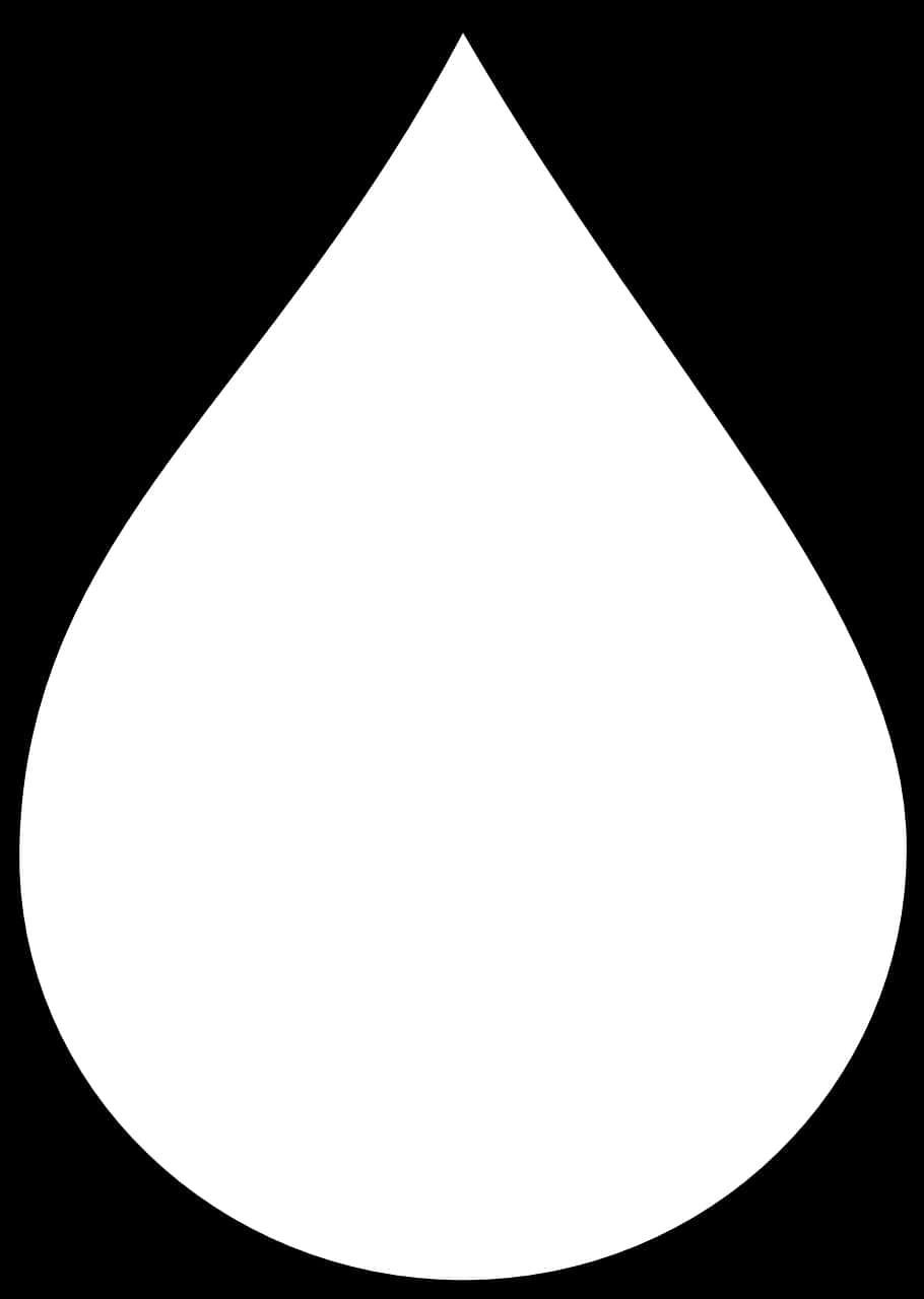 Simplified Water Drop Icon PNG