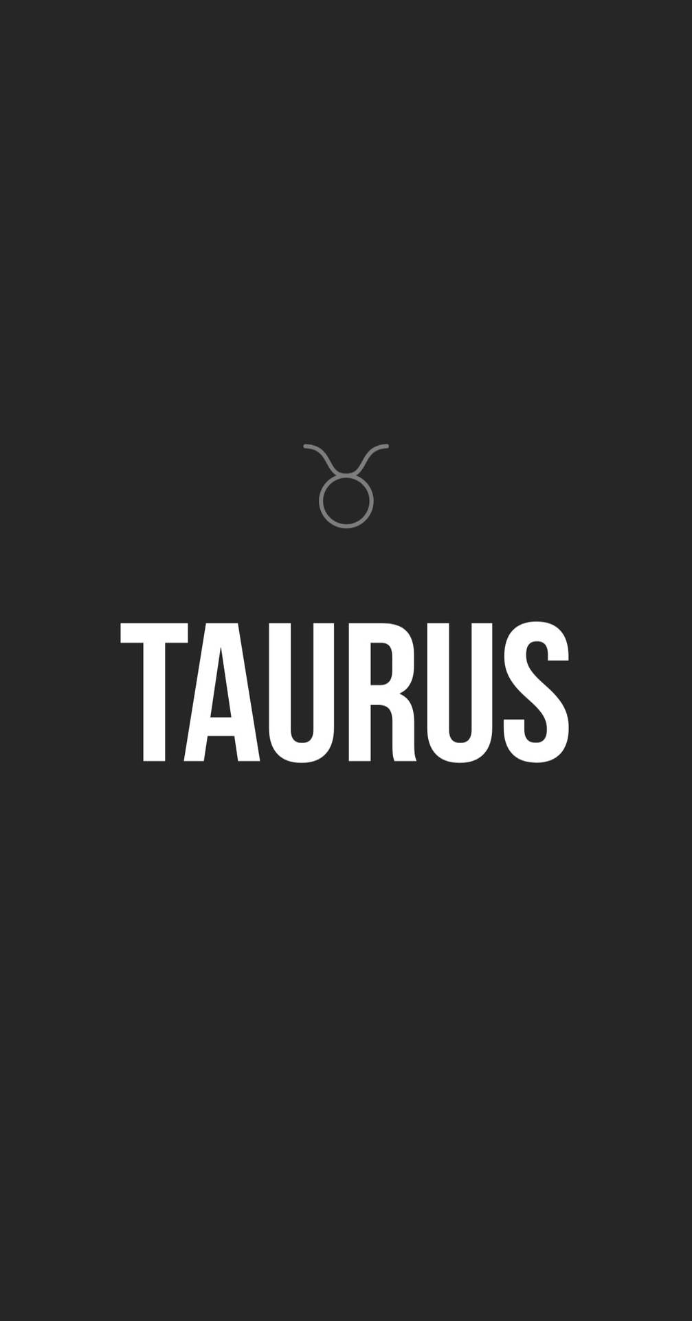 Simpelt gråt Taurus zodiak tapet Wallpaper