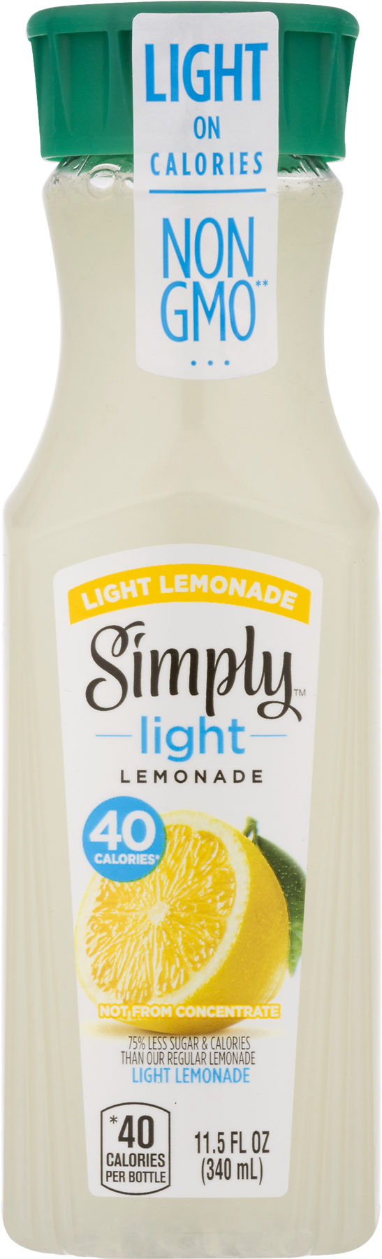 Simply Light Lemonade Bottle PNG