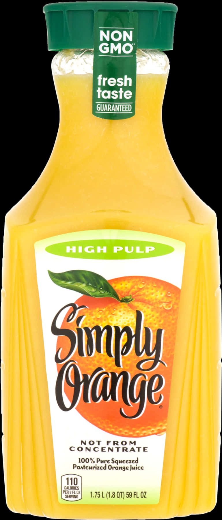 Simply Orange High Pulp Juice Bottle PNG