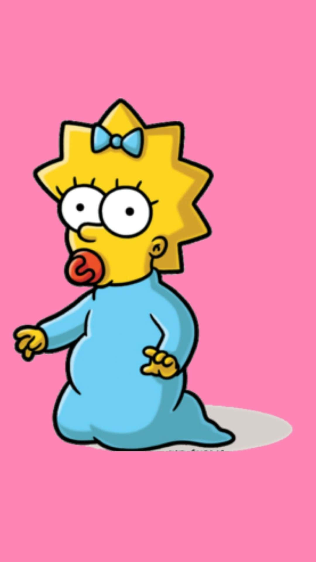 Njutav Simpsons Estetiken Med Hela Familjen På Din Dator- Eller Mobiltelefon Bakgrund! Wallpaper