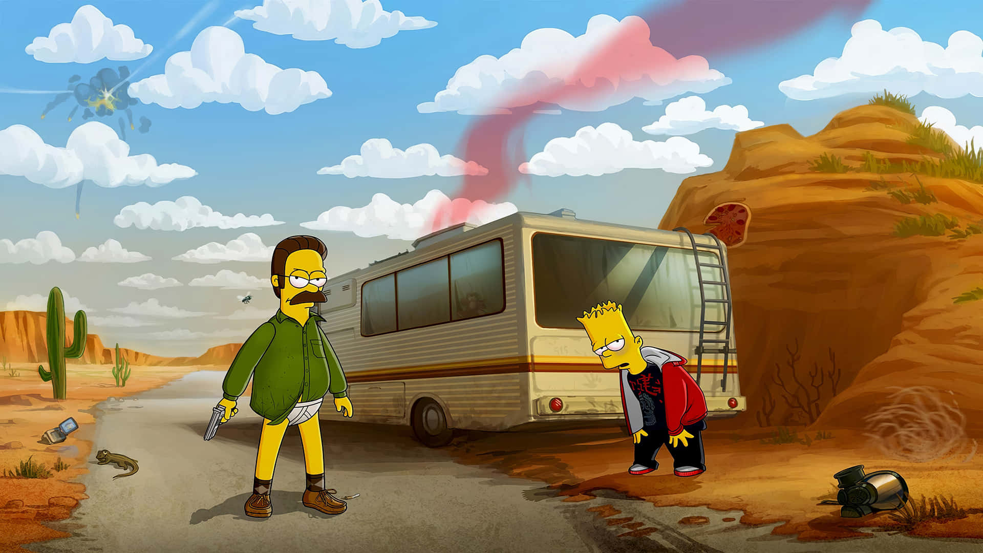 Sjovog Kaos Definerer Livet For Familien Simpson.