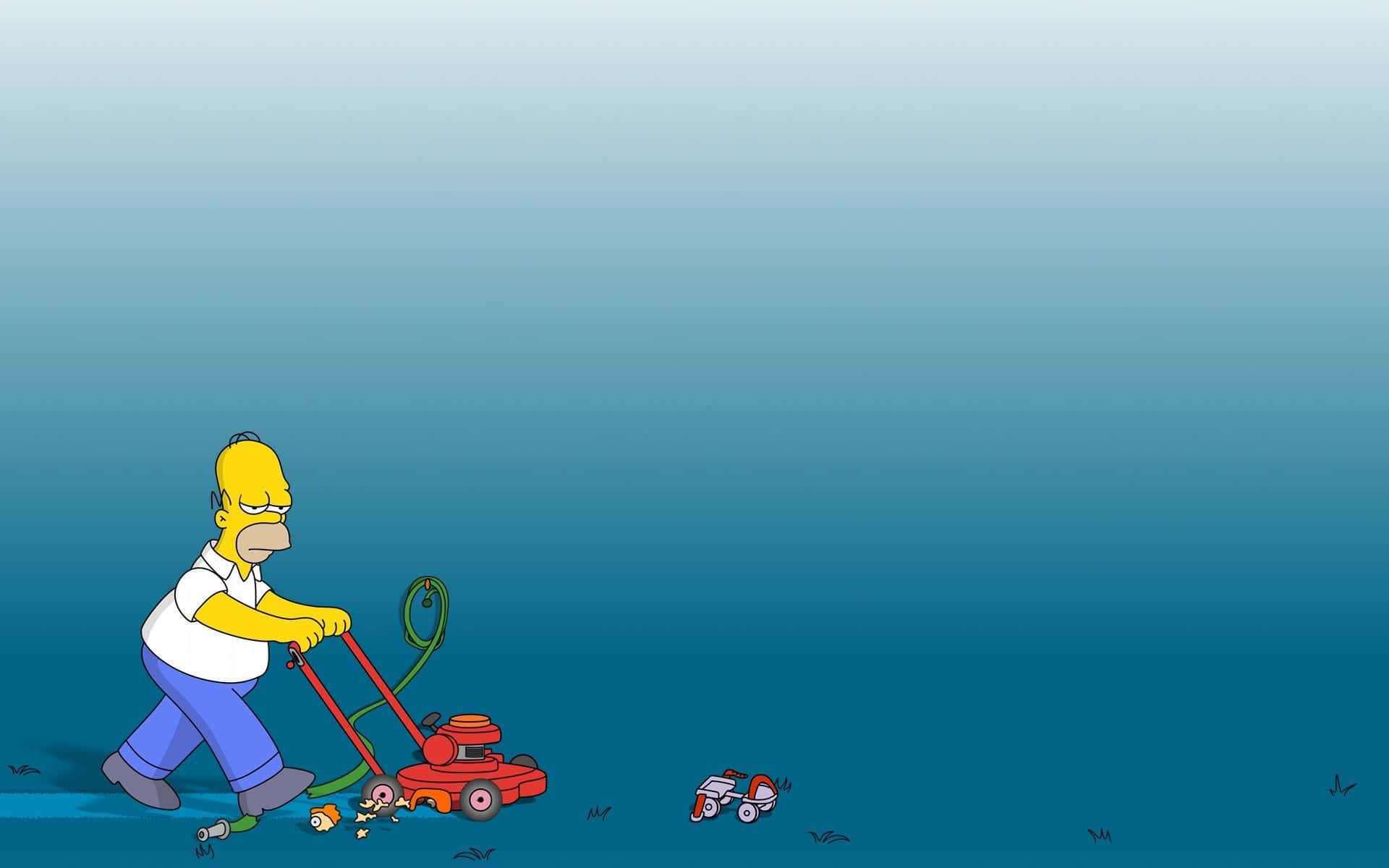 Gør dig klar til at udforske en digital verden af sjov med Simpsons PC-tapet! Wallpaper