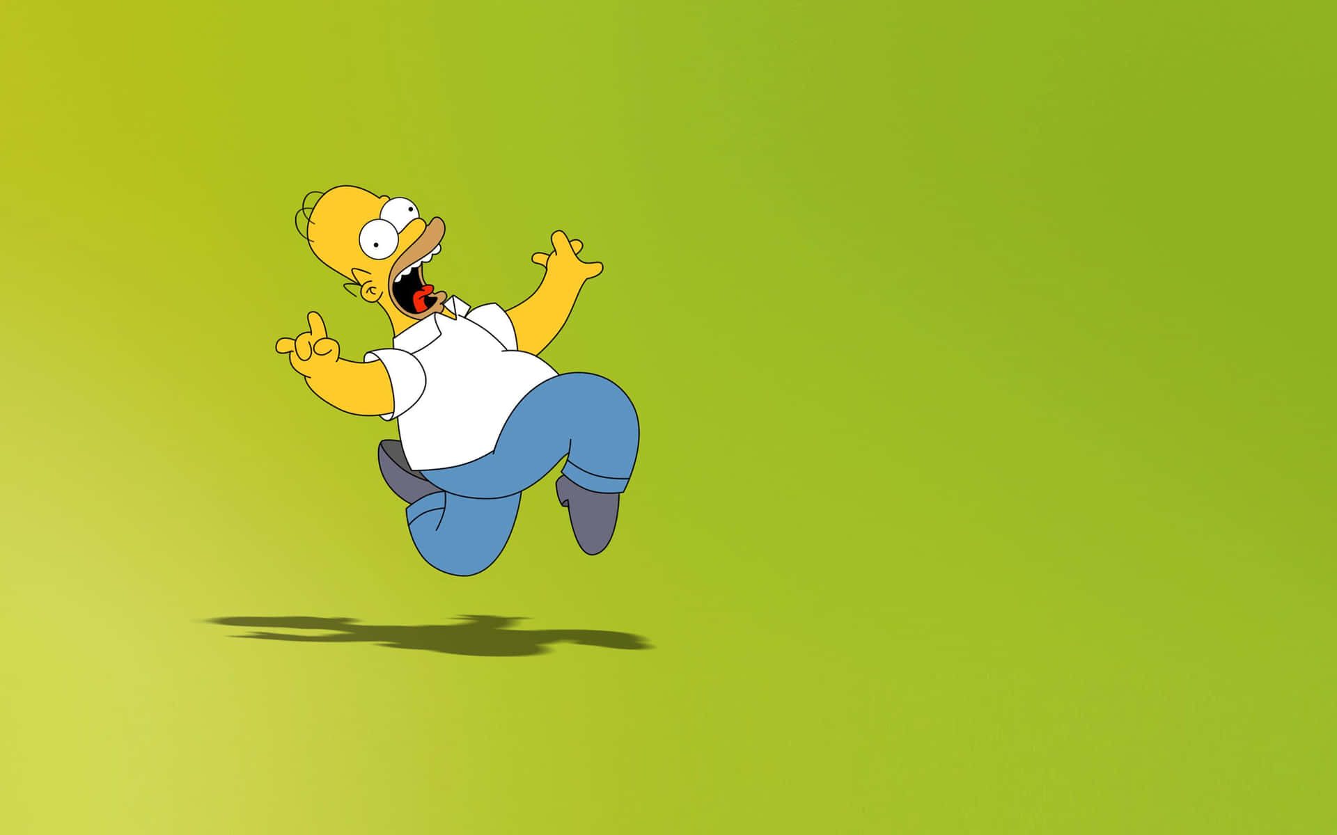 Deter Tid Til At Få Din Indre Homer Frem Med Simpsons Pc-wallpaper. Wallpaper