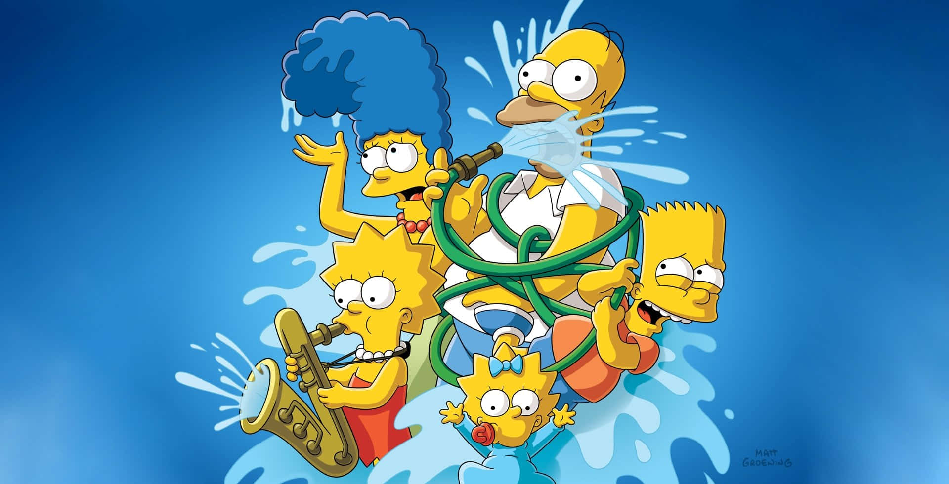 "Upgrade Your Family PC with the Simpsons PC!" Wallpaper