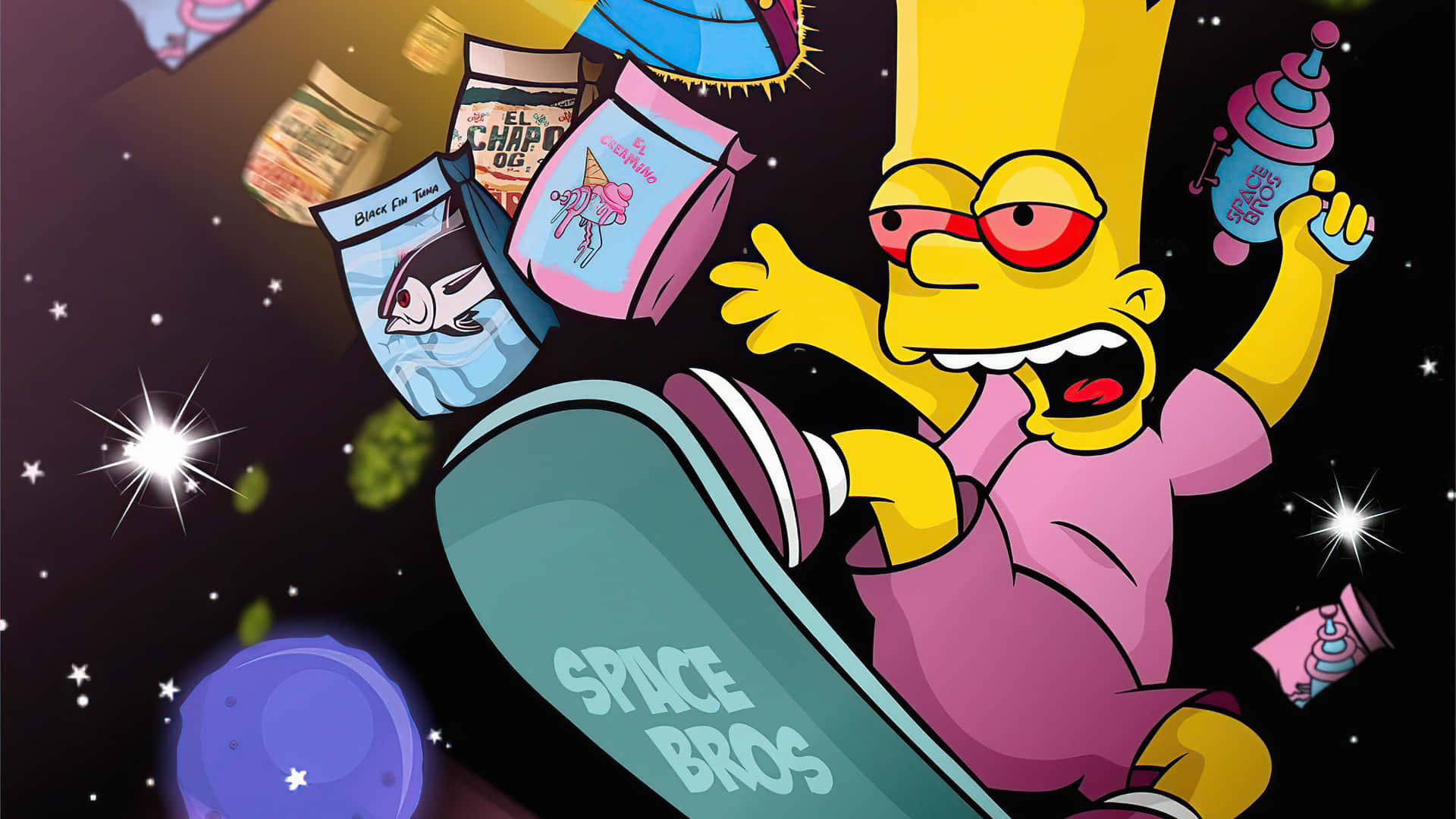 !Nyd den fantastiske verden af ​​The Simpsons fra din PC! Wallpaper