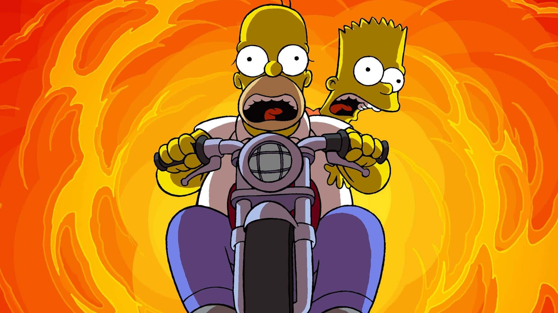 Överraskadina Vänner Med En Simpsons-dator! Wallpaper