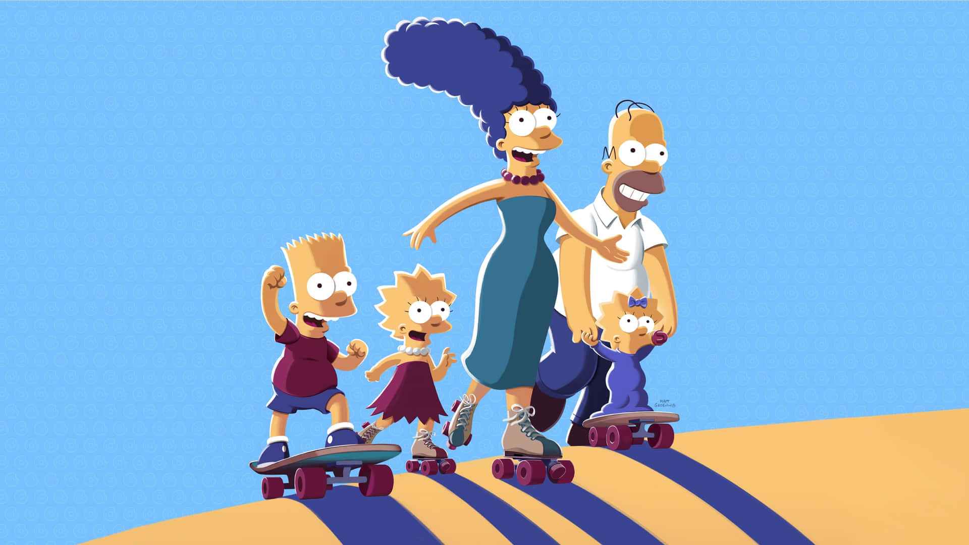 Actualizatu Pc Con 'los Simpsons' Fondo de pantalla