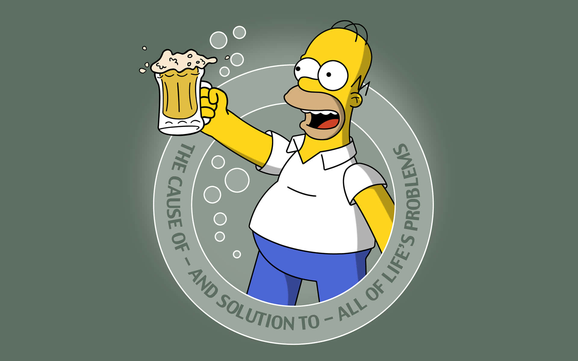 Förenkla Din Vardag Med Simpsons Dator Eller Mobilskrivbordsbakgrund. Wallpaper
