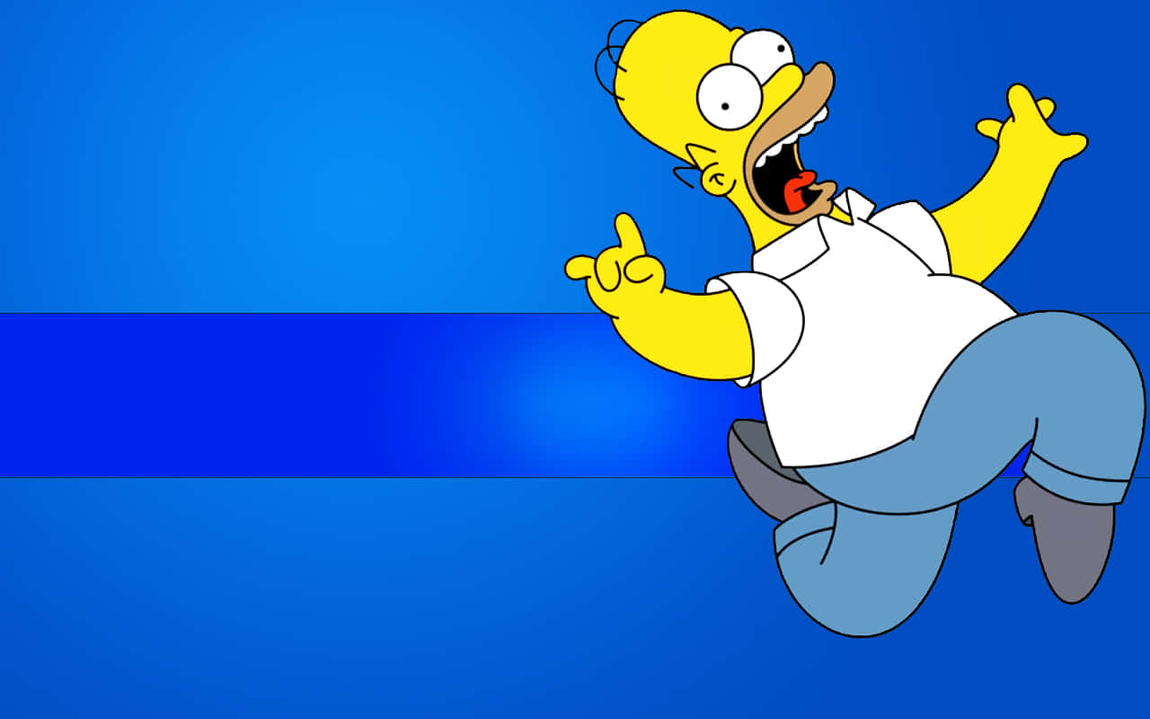 Desktophintergrundmit Homer Simpson Aus Den Simpsons. Wallpaper