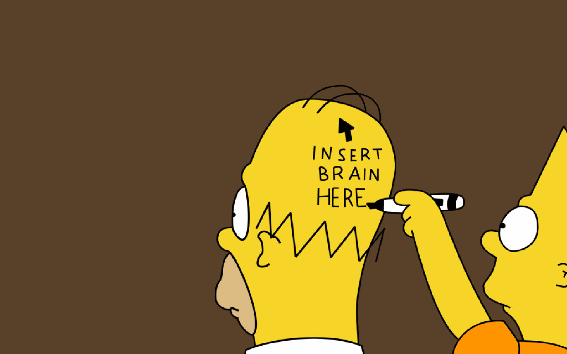 Simpsons Sjov Meme Wallpaper