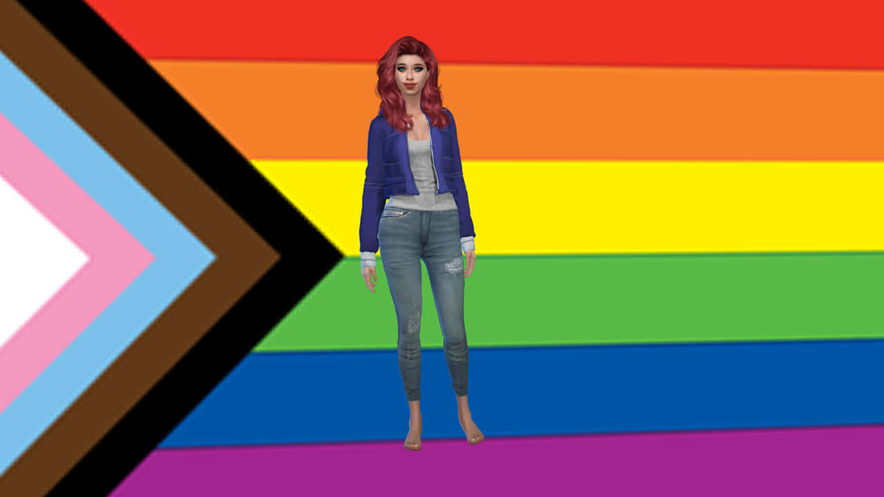 Lgbt Flag The Sims 4 Cas Background