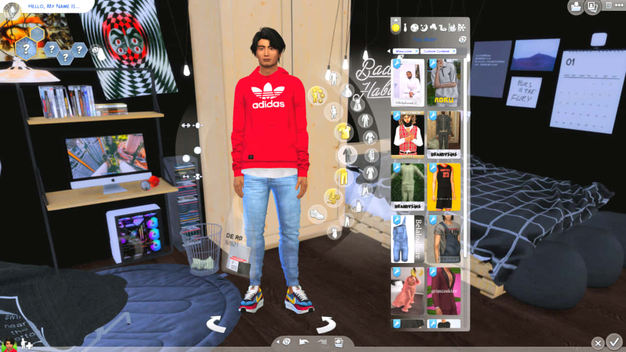 Schlafzimmerdie Sims 4 Cas Hintergrund