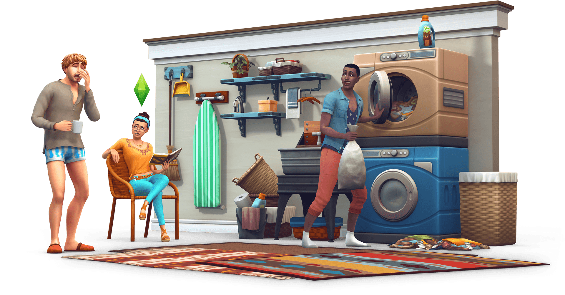 Sims4 Laundry Day Scene PNG