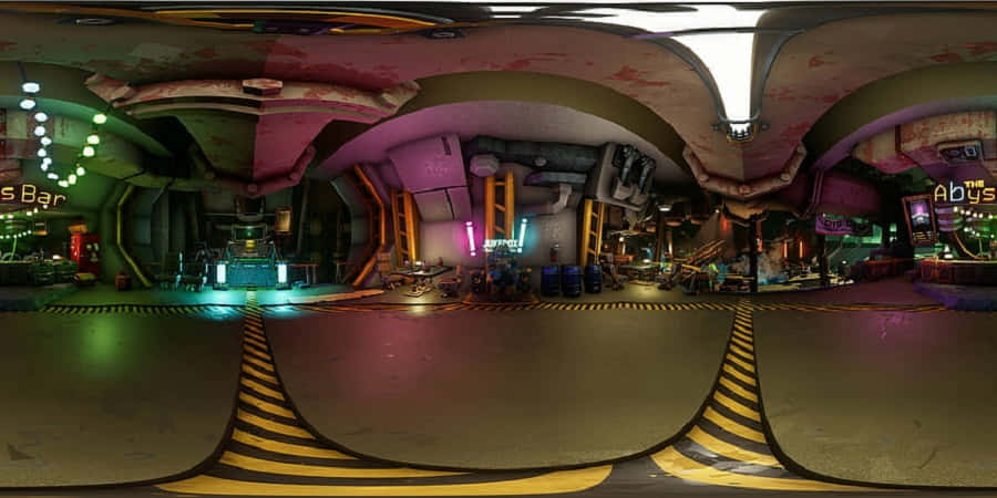 Virtual Cityscape in a Simulation Game Wallpaper