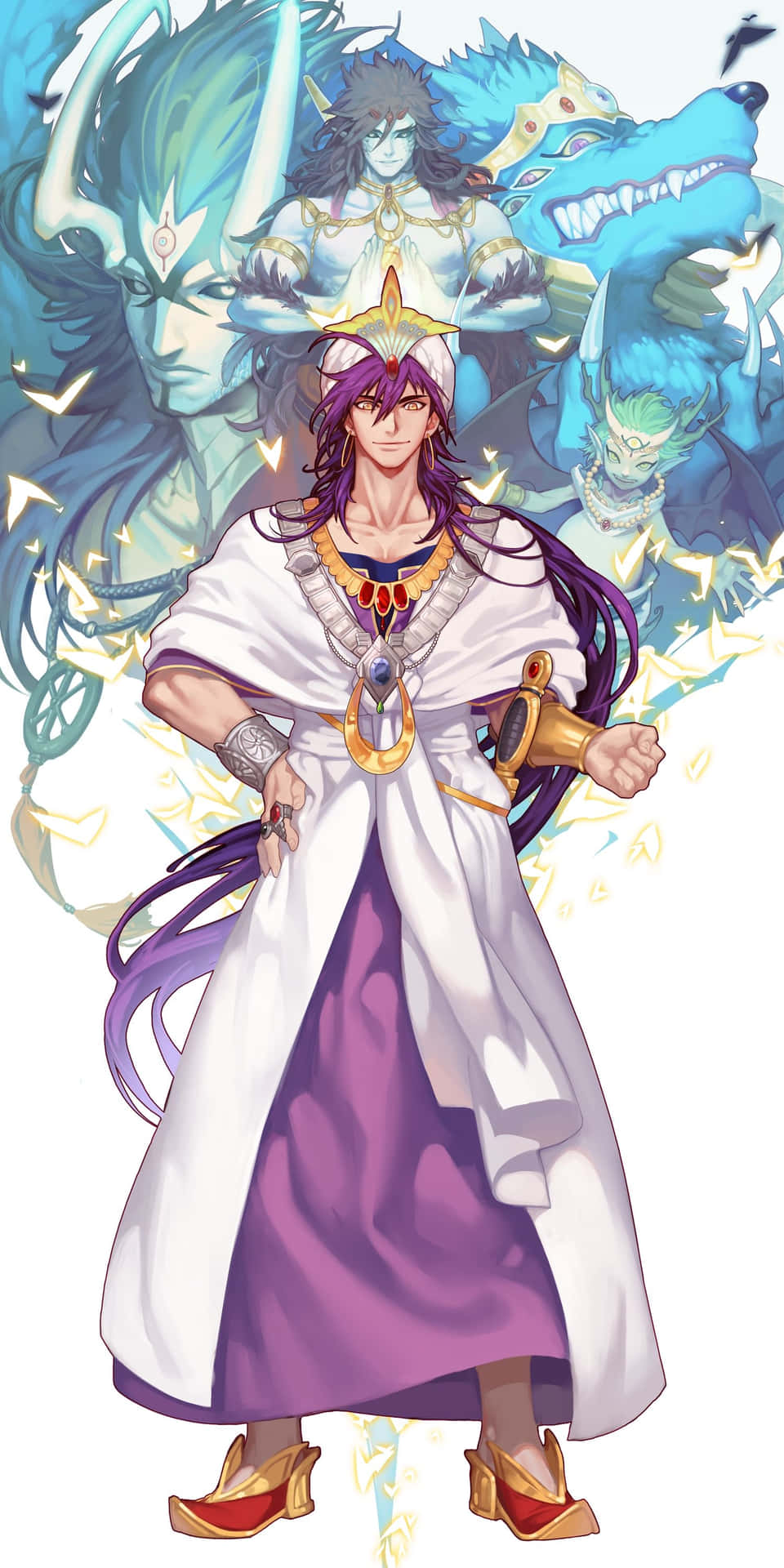 Sinbad Confidently Commands The Storm In A Dynamic Action Pose. Wallpaper