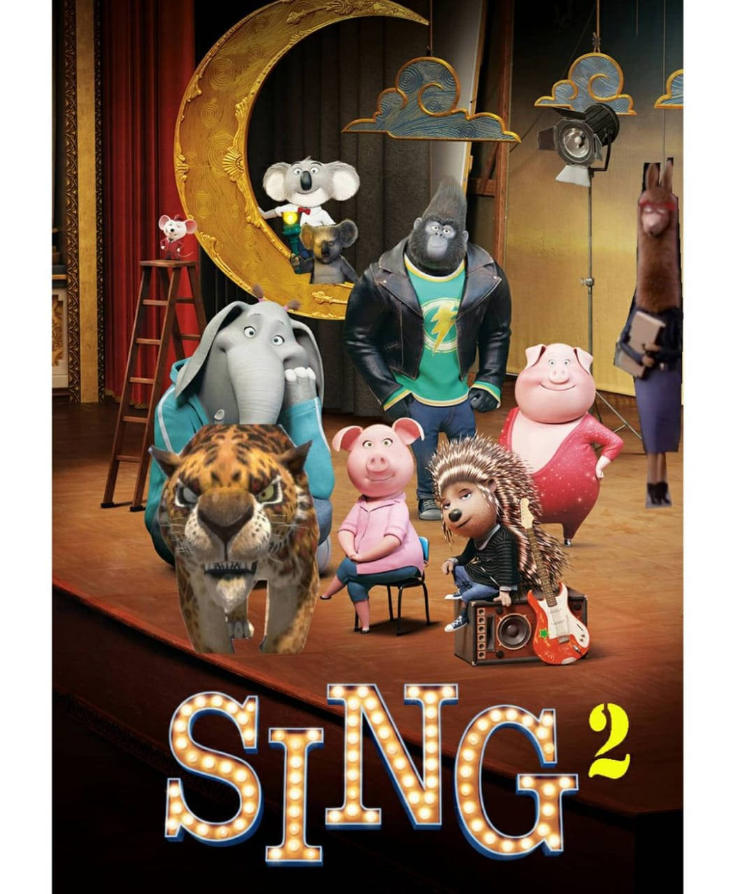 Progettazionedel Poster Del Film Sing 2 Sfondo