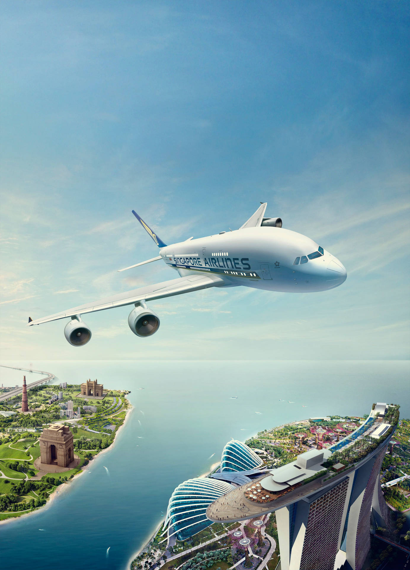 Singapore Airlines Edited City Wallpaper