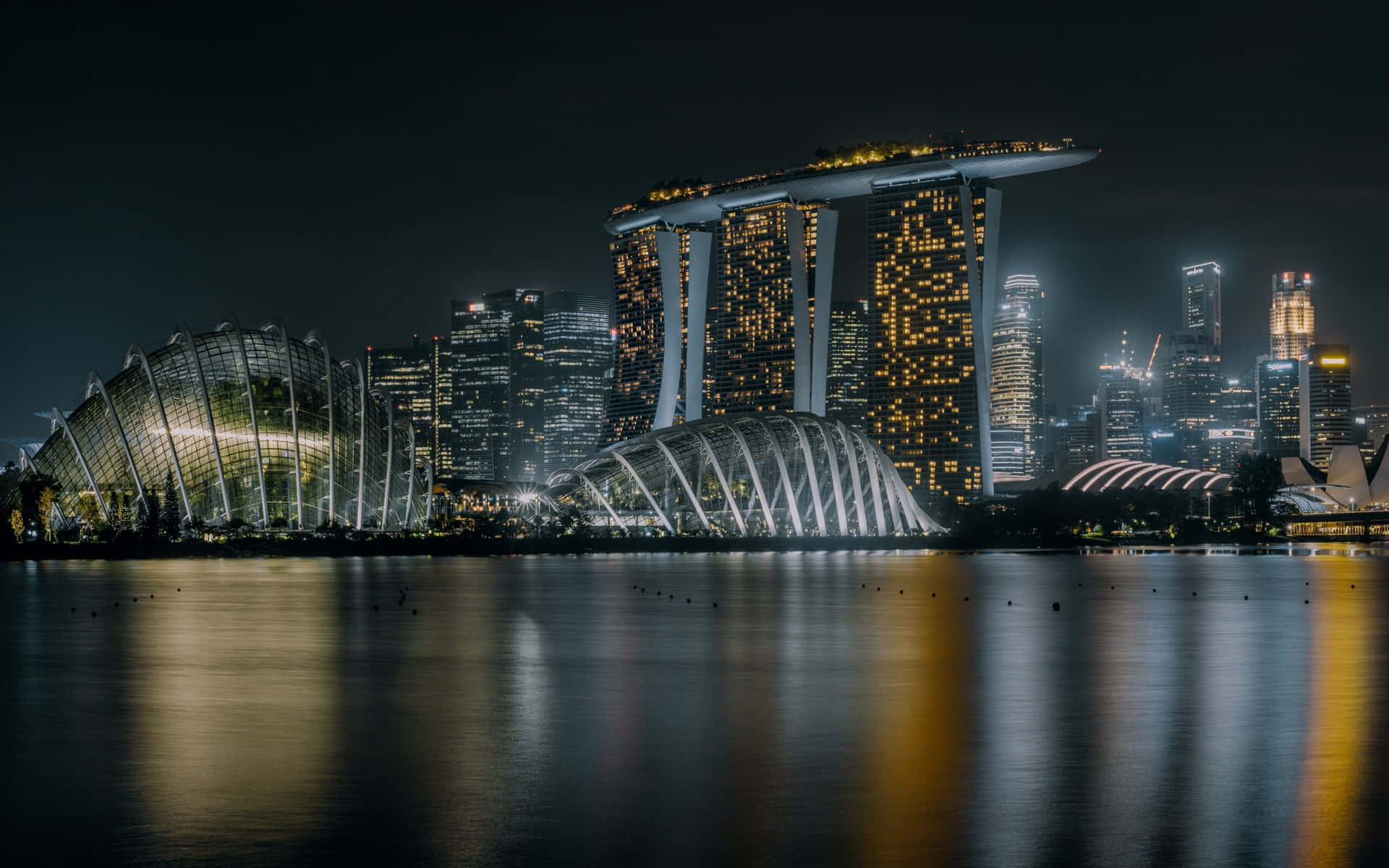Outstanding skyline of Singapore