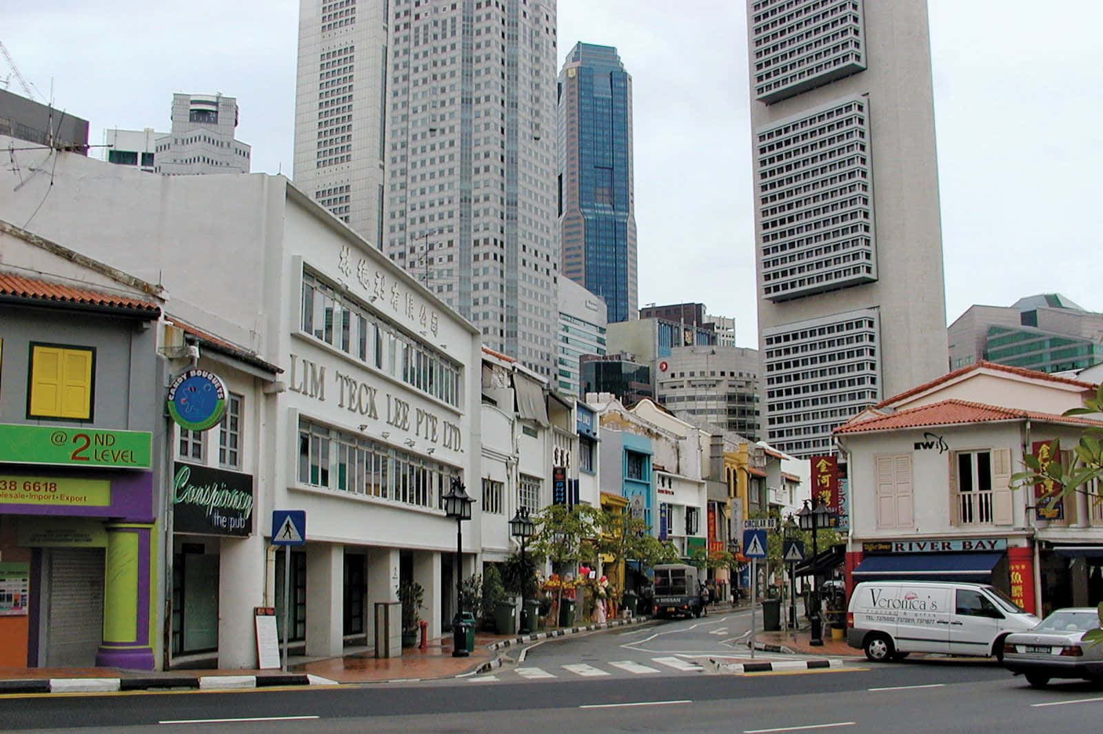 Denikoniske Byskyline I Singapore