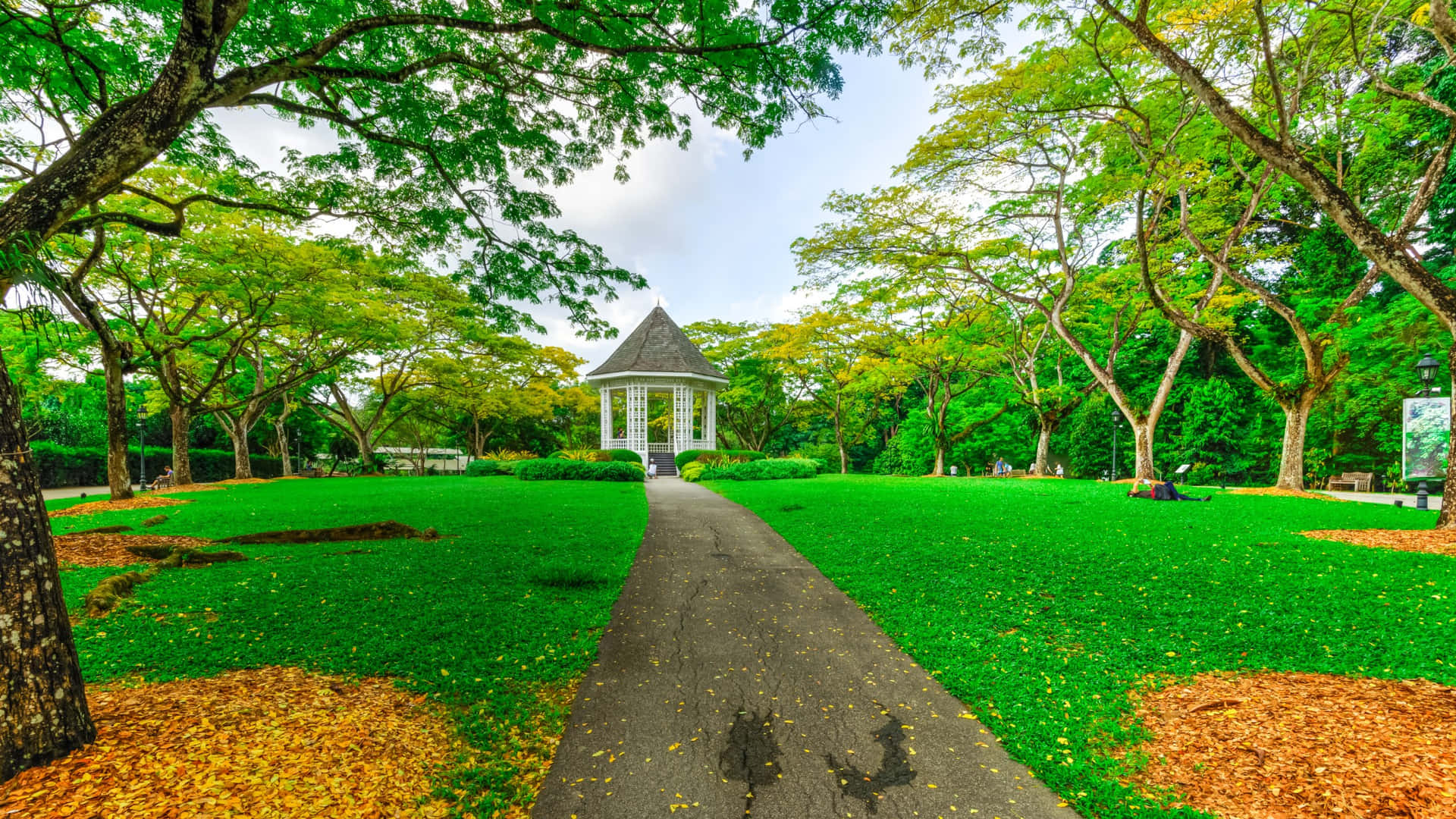 Download Singapore_ Botanic_ Gardens_ Bandstand_ Pavilion Wallpaper 