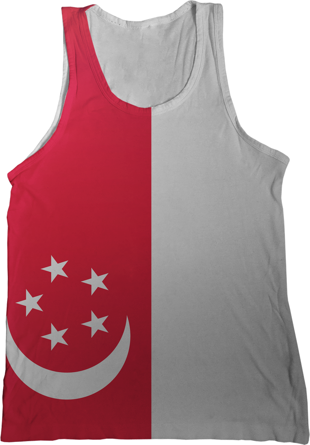 Singapore Flag Tank Top PNG