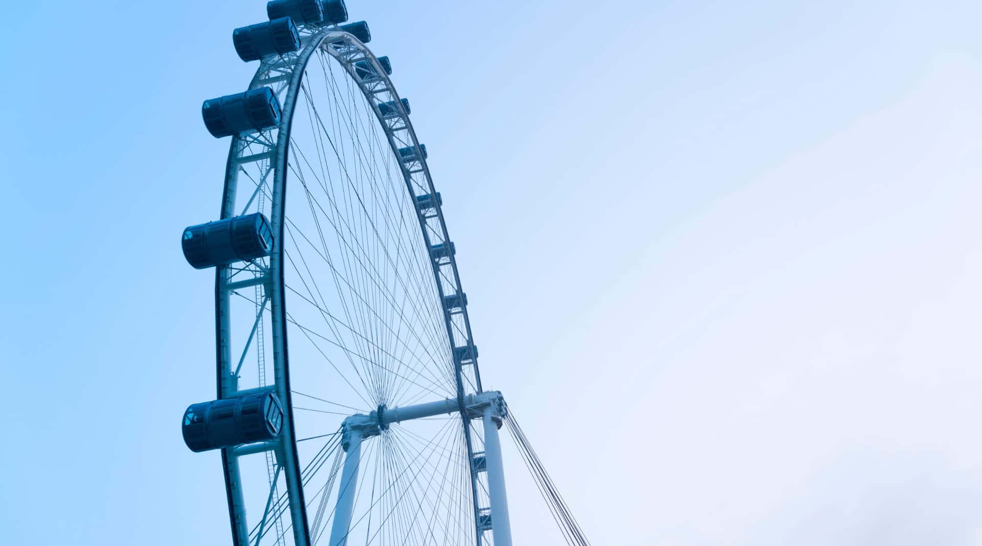 Singapore Flyer Ferris Wheel Skyline Wallpaper