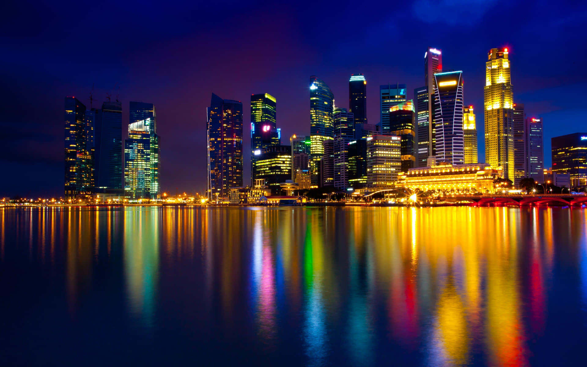 Utsiktöver Marina Bay Sands I Singapore.