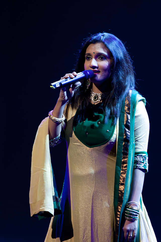 Singer Performing on Stage