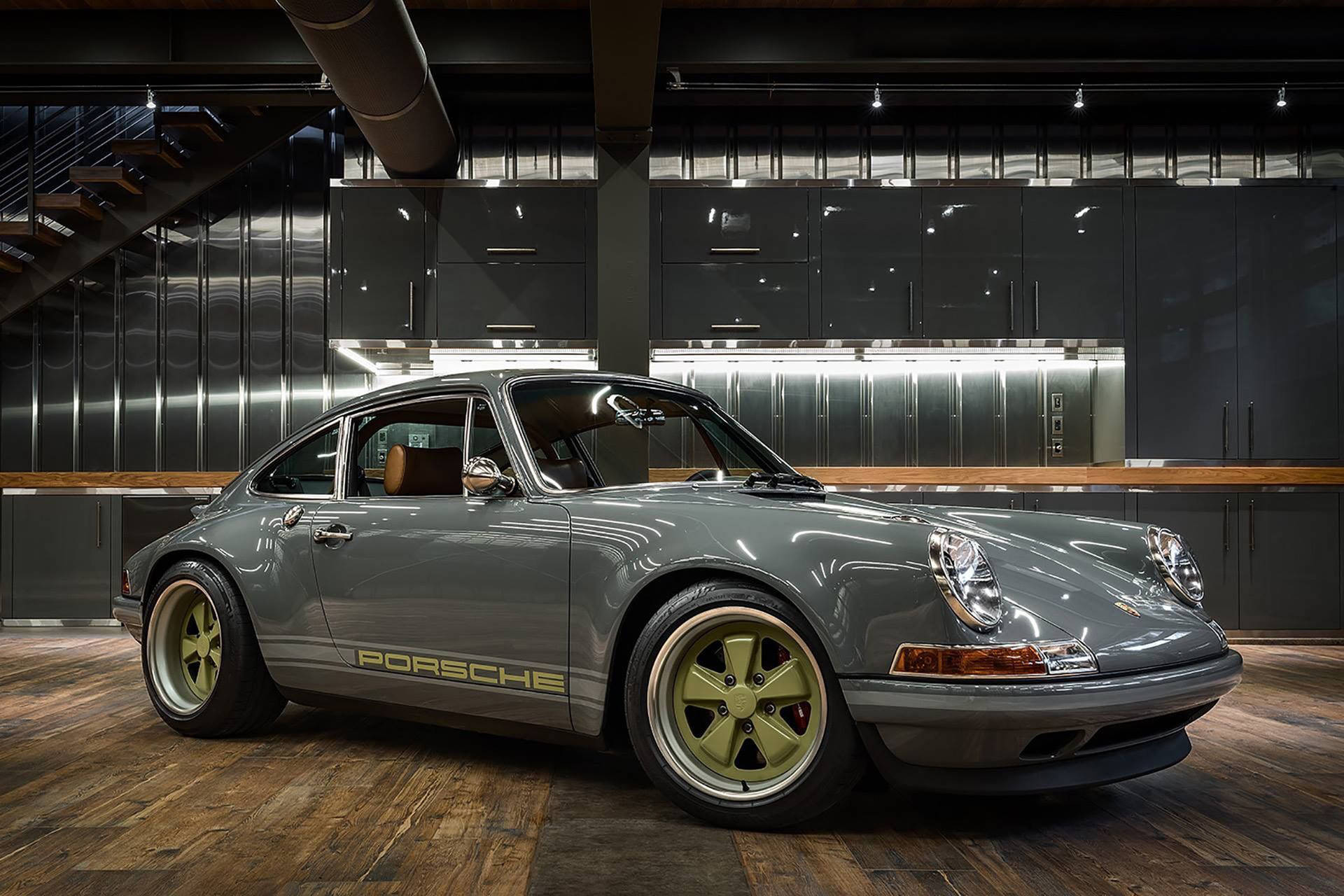 Singer Porsche Glossy Gray Wallpaper