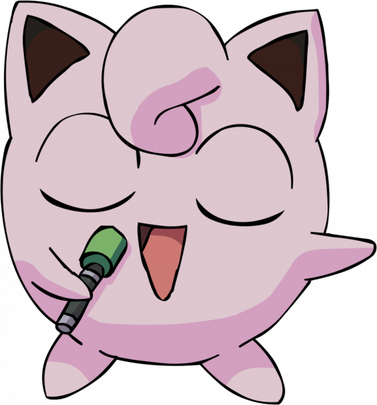 Singing Jigglypuffwith Microphone PNG