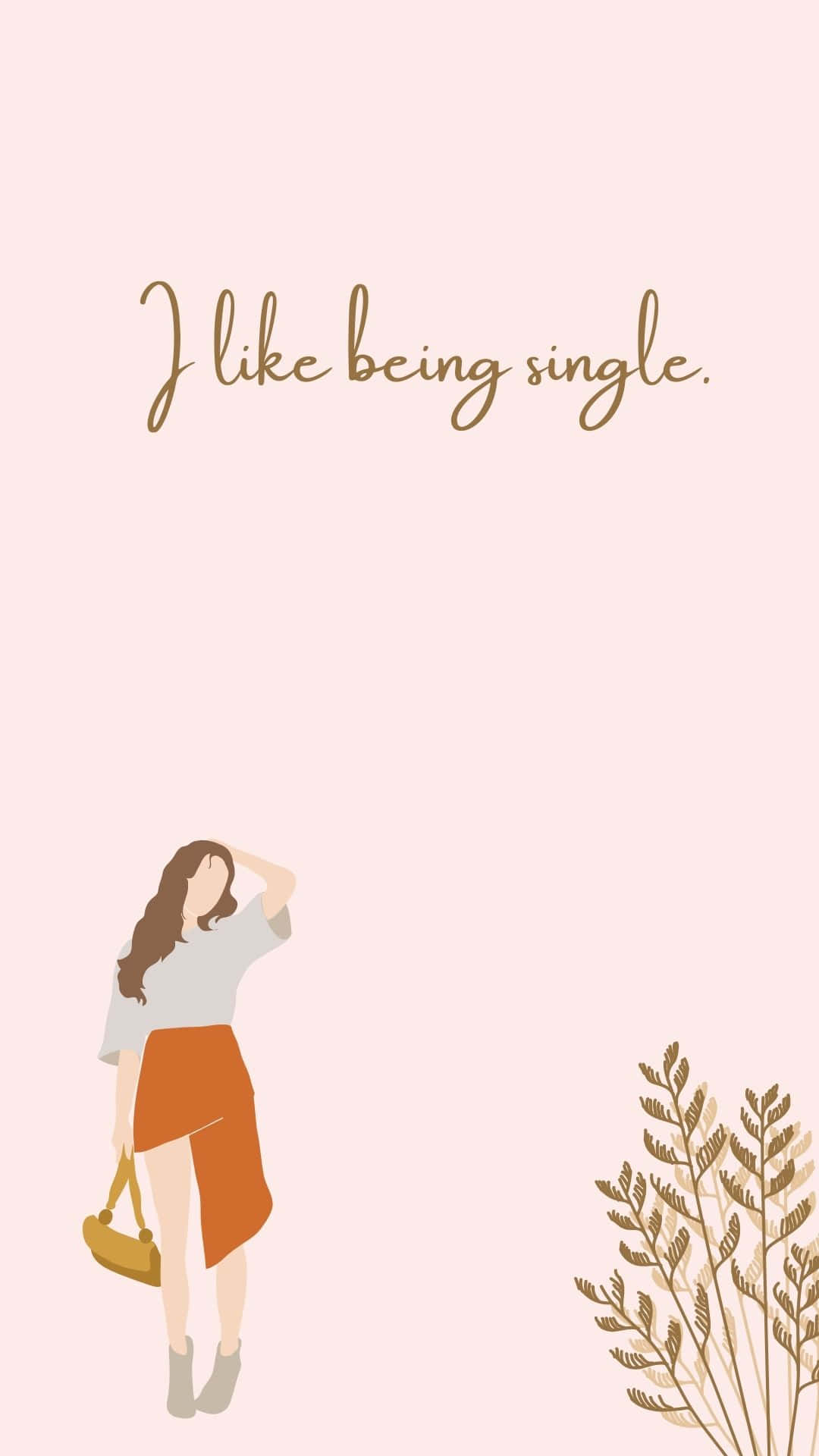 I Like Being Single - Illustration