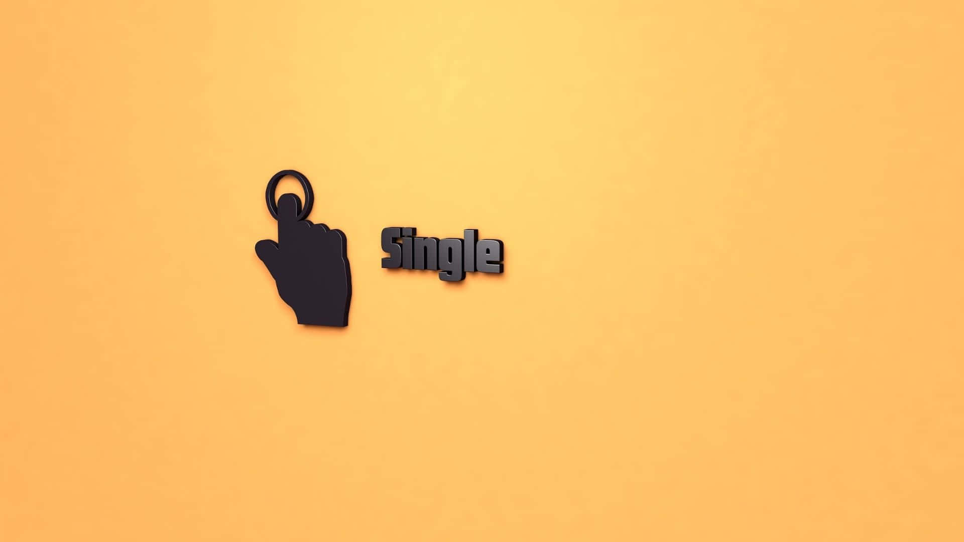 Single Logo On An Orange Background