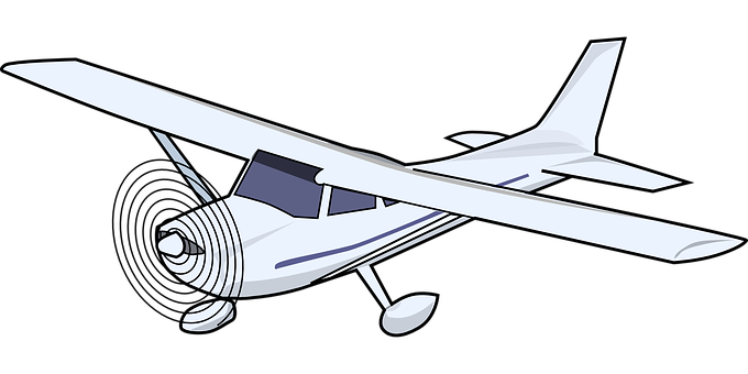 Single Engine Propeller Aircraft Illustration PNG