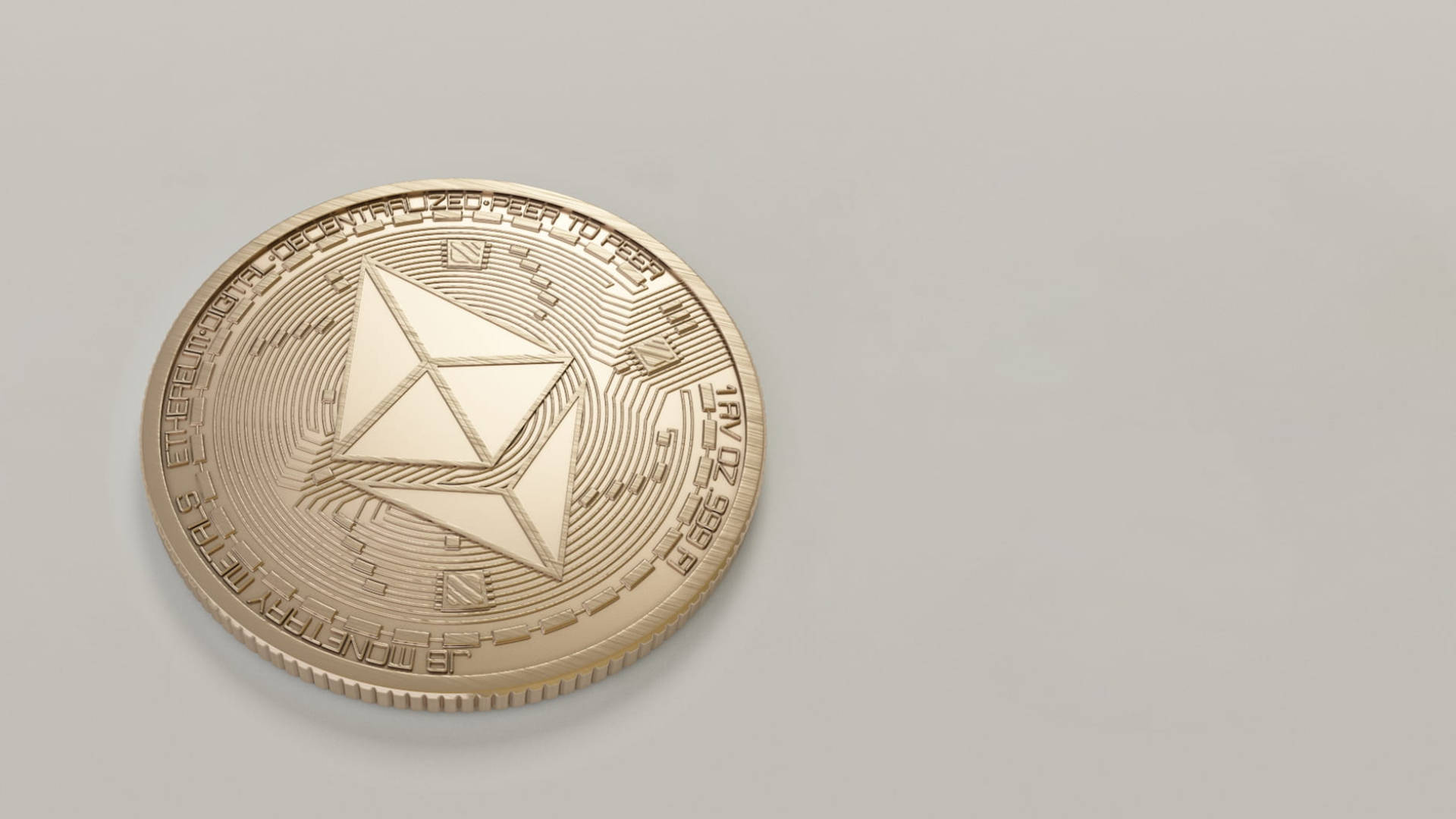 Single Ethereum Coin Wallpaper