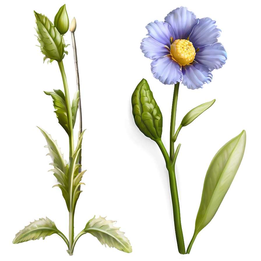 Single Flower Stem Png Stt53 PNG