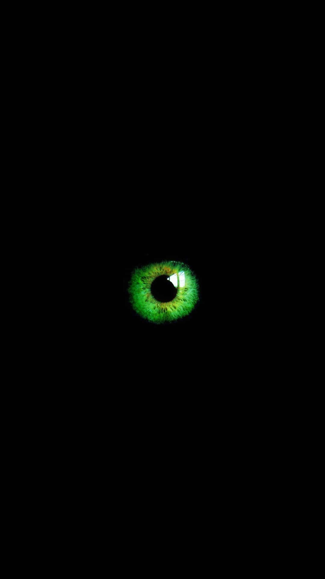 Single Green Eye Digital Art Wallpaper